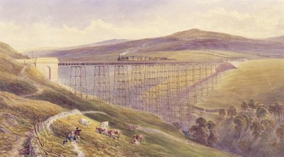 Belah Viaduct, 1869 door John Osborn Brown